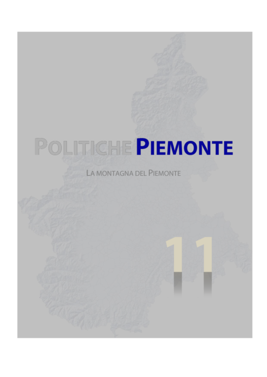 Copertina Nr. 11 La Montagna del Piemonte