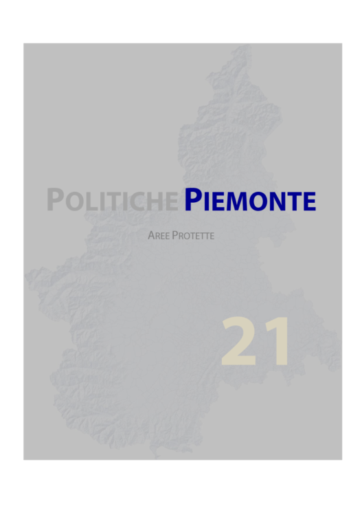 Copertina Nr. 21 Aree Protette
