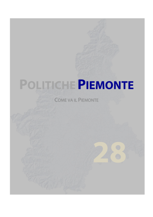 Copertina Nr.28 Come va il Piemonte 2014
