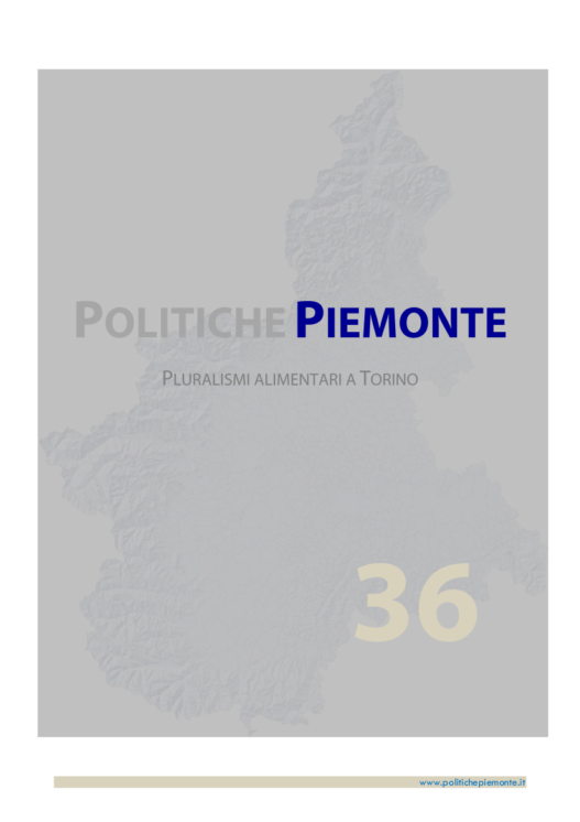 Copertina - 36 - Pluralismi Alimentari a Torino